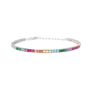 Mabina Bracciale tennis con zirconi multicolor 533954
